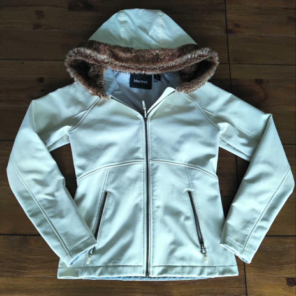 Marmot Jacket - Faux Fur Lined Hood - XS